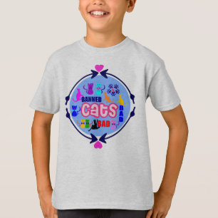 😻🐾↷❤Cute Naughty Cat Family Earth-friendly T-Shirt