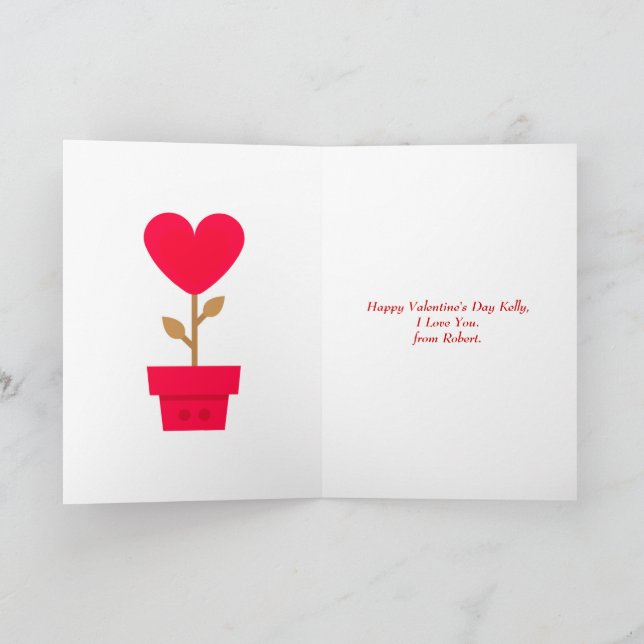 Cute Naughty Valentines Day Card (Inside)
