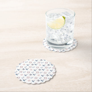 Cute Nautical and Coquette Infusion! Paper Coaster