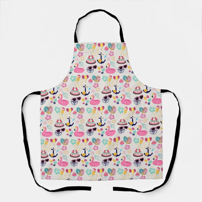 Cute Nautical Birthday Apron (Front)