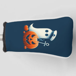 Cute, Nautical/coastal Halloween ghost/pumpkins Golf Head Cover