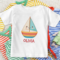 Cute Nautical Colourful Sailboat