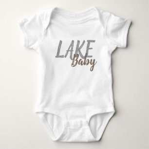 cute nautical LAKE BABY Bodysuit