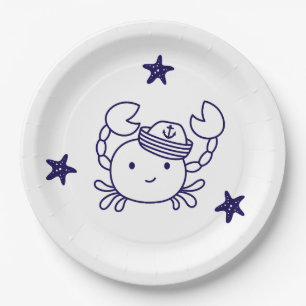 cute nautical sea animal Plate