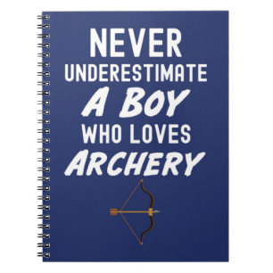 Cute Navy Blue Archery Gifts For Baby Boys Kids Notebook