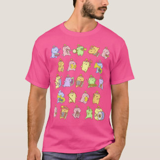 Cute Neko Cat Band T-Shirt