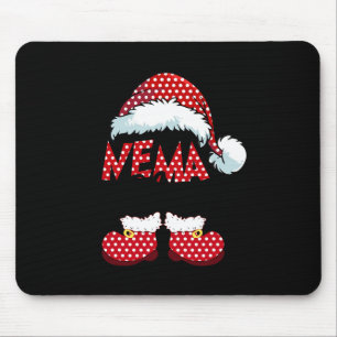 Cute Nema Claus New Christmas Santa Claus  Mouse Pad