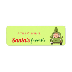 Cute Neon Baby with Farm Truck 1st Christmas