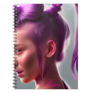 Cute Neon Pink Chosen Girl Gratitude Journal