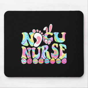 Cute Neonatal Nurse Tie Dye Nicu Nurse Easter Day  Mouse Pad