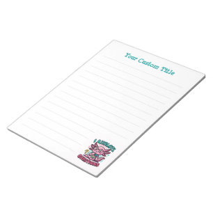 Cute Nerd Axolotl I Axolotl Questions Marks Meme Notepad