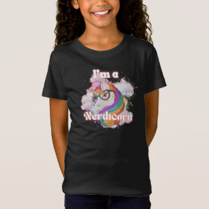 Cute Nerdicorn Design T-Shirt