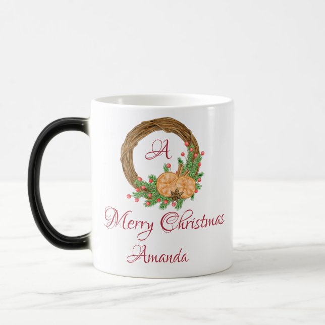 Cute nest christmas  magic mug (Left)