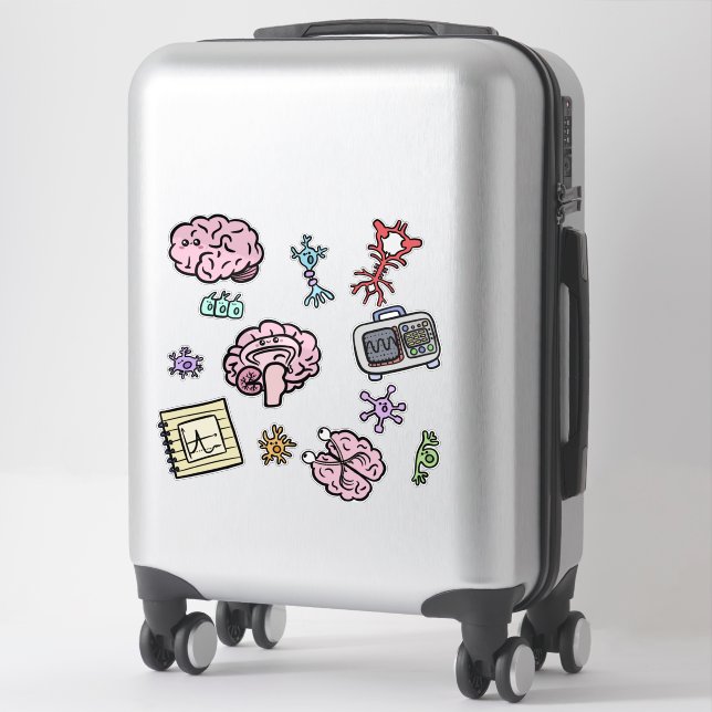 Cute Neuroscience Pattern (Suitcase)