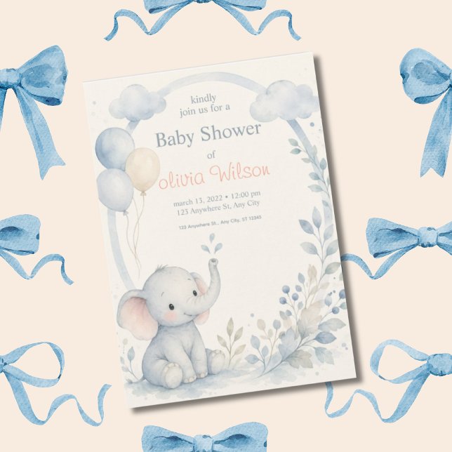 Cute Neutral Baby Boy Shower Template (Creator Uploaded)