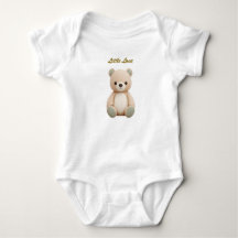 Cute Neutral Bear Newborn Baby Bodysuit