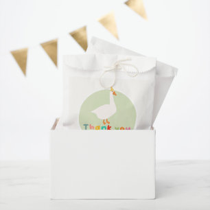 Cute Neutral Green Silly Goose Baby Shower Favour Bags