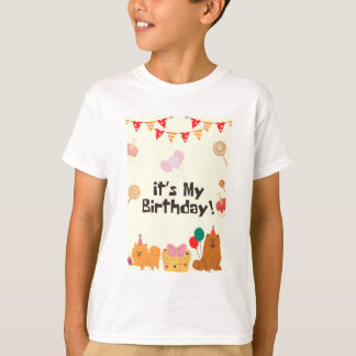"Cute Neutral Kids Birthday T-Shirt – Unisex Party