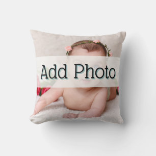Cute New Baby Photograph photo Cushion