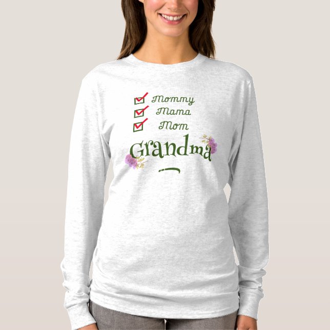 Cute New Grandma  T-Shirt (Front)