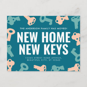 Cute New Home Keys We've Moved Moving Announcement