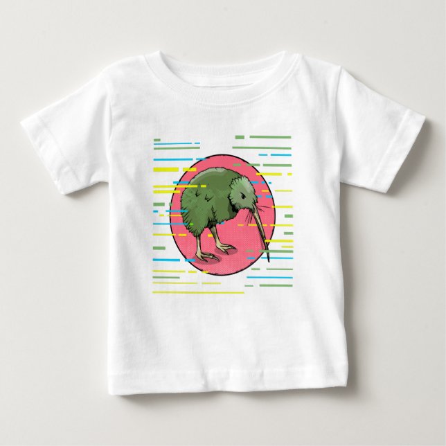 Cute New Zealand Kiwi Baby T-Shirt (Front)