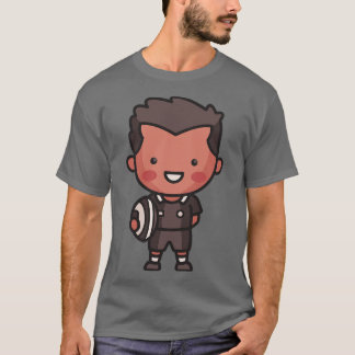 Cute New Zealand Rugby Player toon T-Shirt