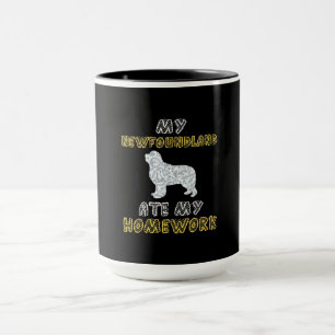 Cute Newfie   My Newfoundland Ate My Homework Mug