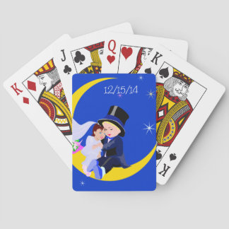 Cute Newlywed Customised Playing Cards