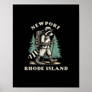 Cute Newport Rhode Island Hiking Trail Adventure R Poster
