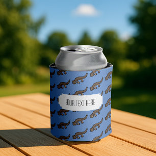  Cute Newt Pixel Art Amphibian Pattern  Can Cooler