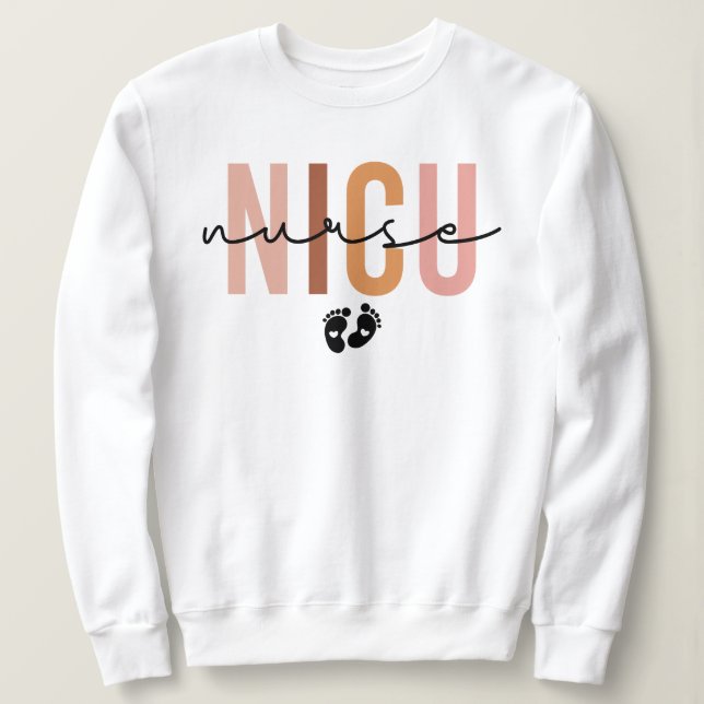 Cute Nicu Nurse Design, Gift For NICU Nurse Sweatshirt (Design Front)