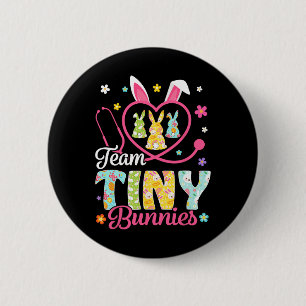 Cute Nicu Picu Landd Nurse Easter Day Stethoscope  6 Cm Round Badge