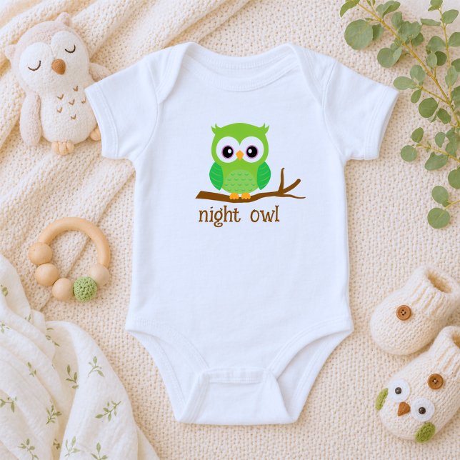 Cute Night Owl  Baby Bodysuit (Creator Uploaded)