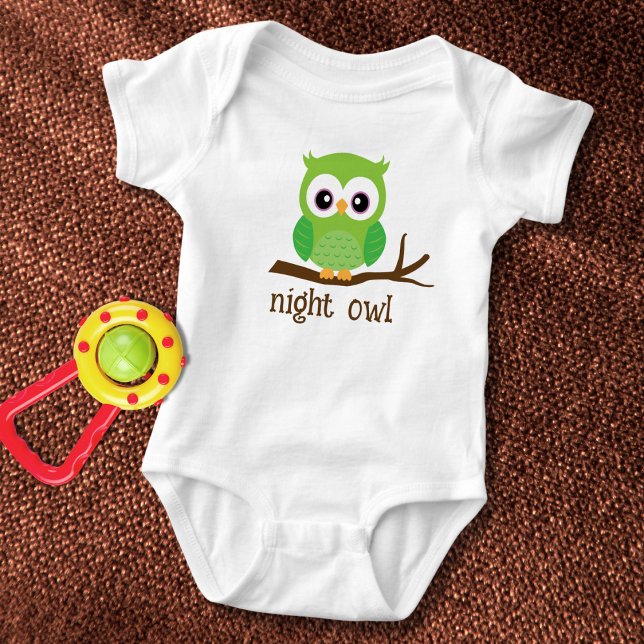 Cute Night Owl  Baby Bodysuit (Creator Uploaded)