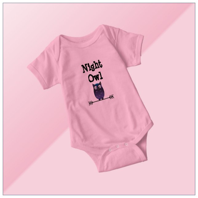 Cute Night Owl Bodysuit for Babies (Creator Uploaded)