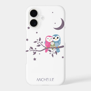 Cute Night Owls Add Your Name Nature
