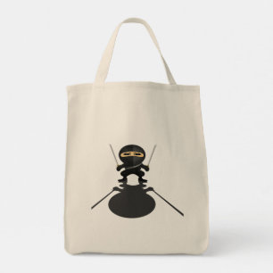 Cute Ninja Boy Anime Warrior Twin Katana Everyday  Tote Bag