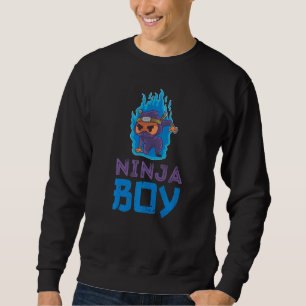 Cute Ninja Boy Fighter Ninja Sweatshirt