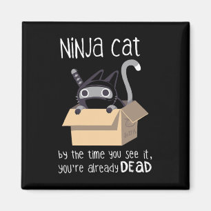 Cute Ninja Cat Magnet