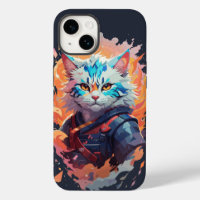 Cute Ninja Cat Warrior Design