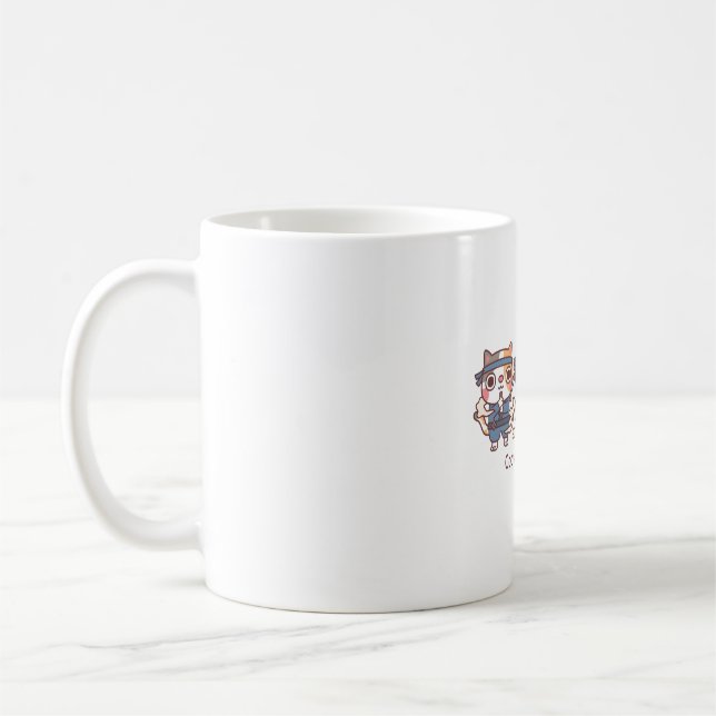 Cute Ninja Copycat Ninjutsu Coffee Mug (Left)
