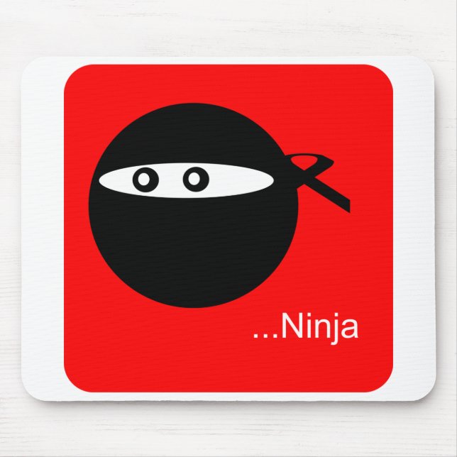 Cute Ninja Mouse Pad (Front)