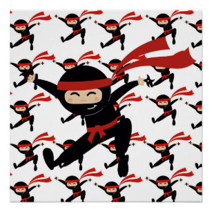 Cute Ninja Ninjas Poster
