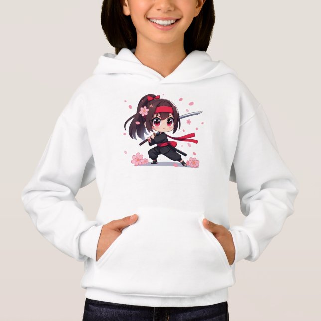 Cute ninja warrior blossom girl (Front)