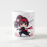 Cute ninja warrior blossom girl