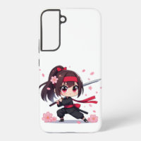 Cute ninja warrior blossom girl