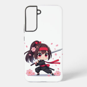 Cute ninja warrior blossom girl samsung galaxy case
