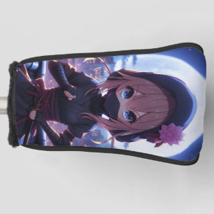 Cute ninja warrior girl golf head cover