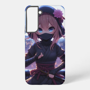 Cute ninja warrior girl samsung galaxy case